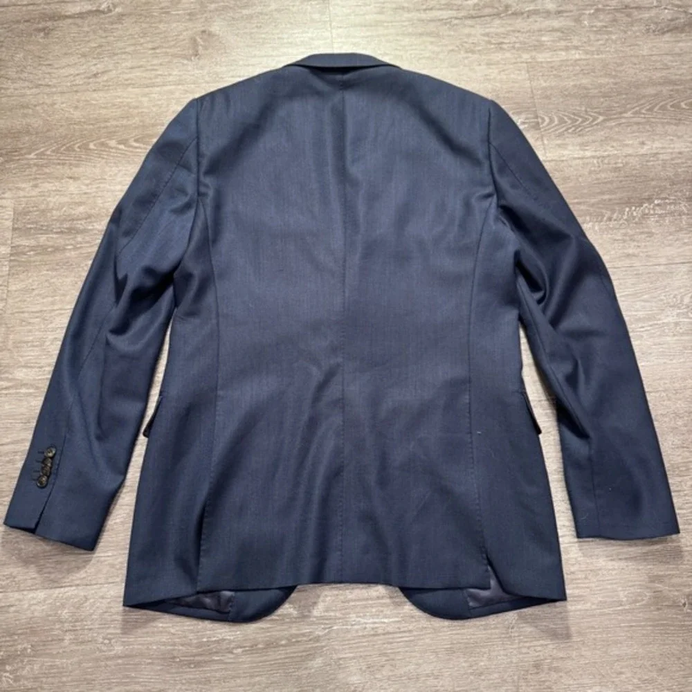 Suitsupply Sport Coat Mens 40 Blue Pure Wool Reda Super 110s Blazer Lazio Slim‎